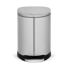 D形状デザインステンレス鋼のゴミ缶