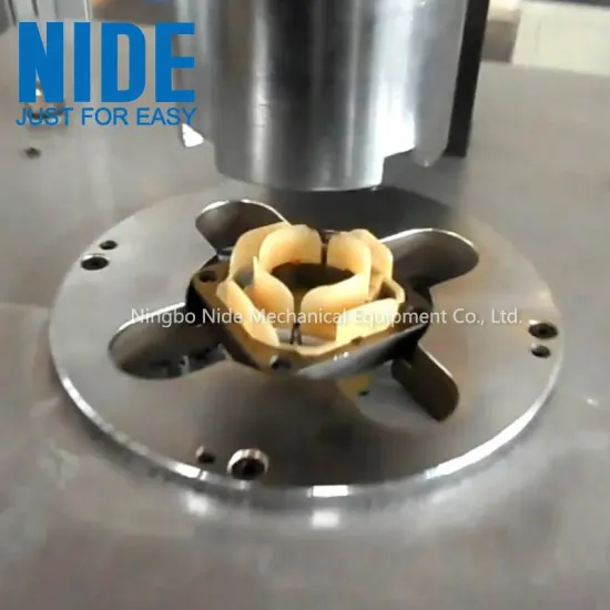 Automatic four slots BLDC stator inslot needle coil winding machine