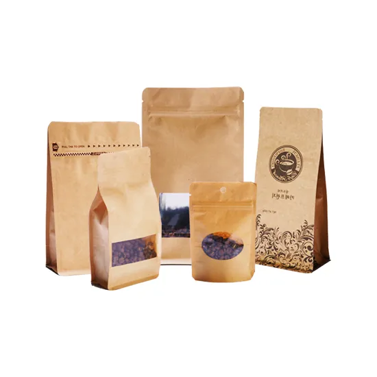 BRC Standard Moisture-proof Kraft Paper Pouch With Zipper