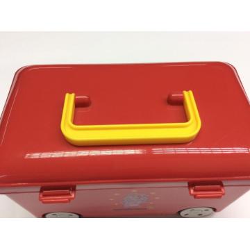 Plastic bus-shape storage box