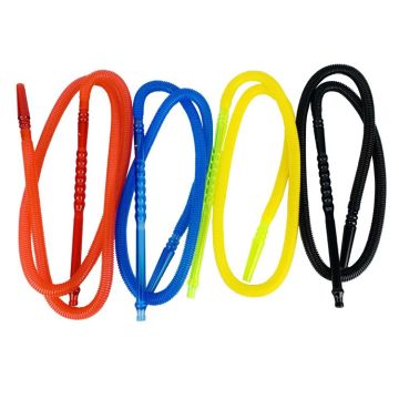 Professional Disposable Shisha Hose: Pure Color Plastic Hookah Pipe Accessory