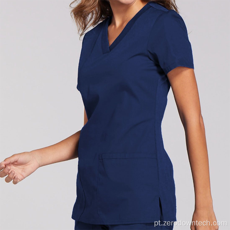Conjunto de uniforme de enfermeira de hospital com logotipo personalizado