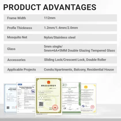 Sound Insulation Aluminum Sliding Door Customizable