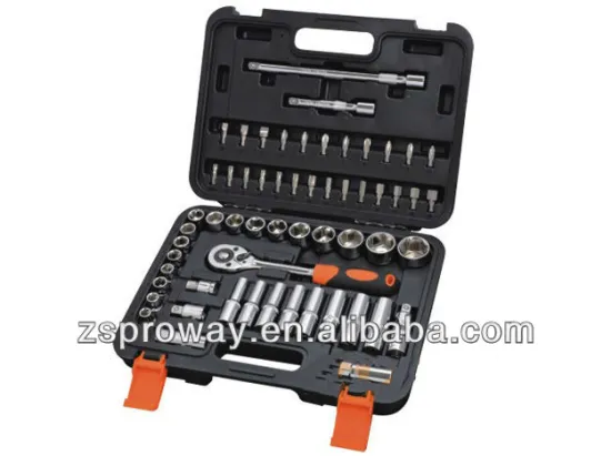 58 pcs auto socket set, hex wrenches, bit sockets