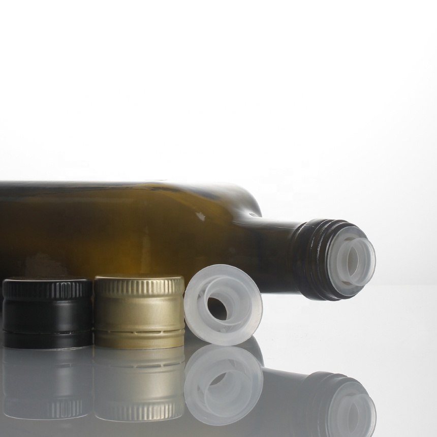 Alumimum plástico de aceite de oliva botte tapas