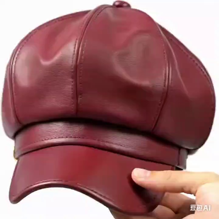 Leather painter hats for women