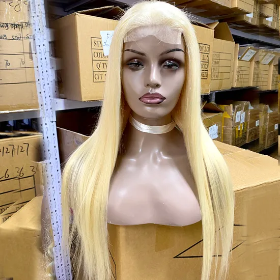 wholesale 14a brazilian lace front  wigs human 613 cuticle aligned 100% virgin silky straight  hair