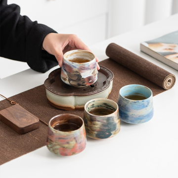 Retro japoński w stylu ceramiczny latte kawa kawy - gorąca sprzedaż prezentowa herbata herbaty