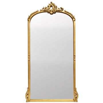 High-end French Solid Wood Antique Standing Dressing Mirror