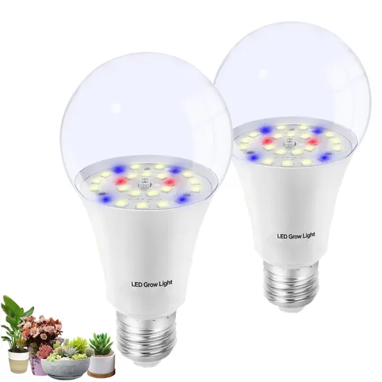 Customizable 10W A19 LED Grow Light Bulb for Indoor Plants (E26/E27)