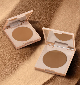 Talc-Free Sunless Body Bronzer Pressed Powder Vegan Facial Bronzer Makeup Palette