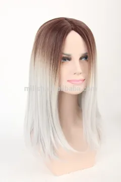 MFW-0100 Top New beauty long synthetic fashion source hair wig, gradient color wig