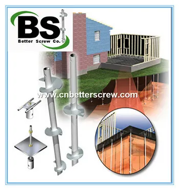 square tubular shaft helical pier/round shaft helical pier