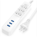 Brazilian Standard Socket with 3 Plugs 3USB ports