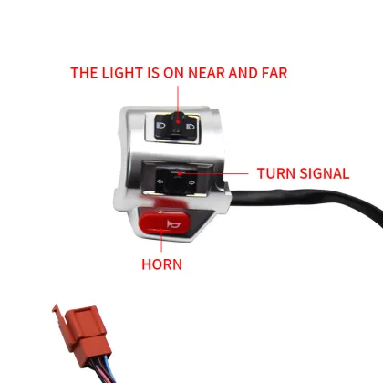 Electric Motorcycle Scooter Combination Switch: TSL Headlamp, Steering, Horn, Button