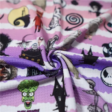 Fashion Polyester Pattern Digital Print Bullet Fabric