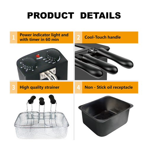 4.5L commercial electric deep fryer Chips Machine Potato