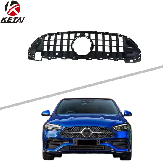 Factory Price 2022 ROCKET GT Style Gloss Black Car Front Bumper Grille for BENZ W206