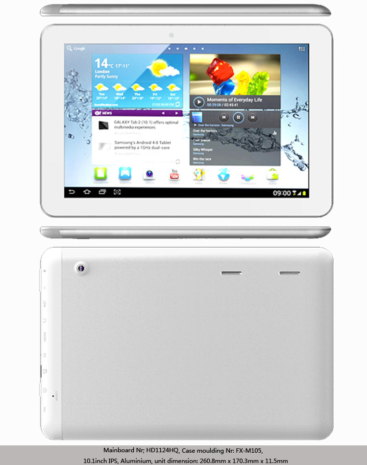 10.1inch IPS Rockchip 3188 Quad Core Tablet PC