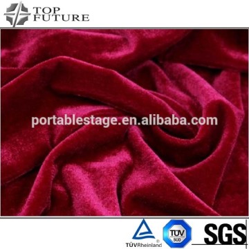 OEM best-Selling decorative stage backdrop/lighting Pleuche Fabric