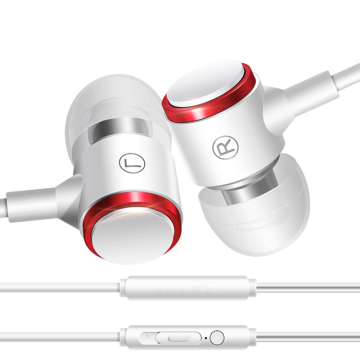3.5mm Audio Cable In-Ear Headphones with Microphone, 1.2m Wired Handfree Earphones