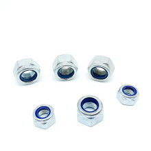 Blue white zinc Nylon Nut M14