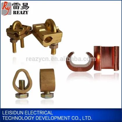 High quality 100% metal copper grounding earth rod g clamp c clamp u clamp