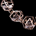 Змея цепи ожерелье с блестящими циркона кристалла воротник колье