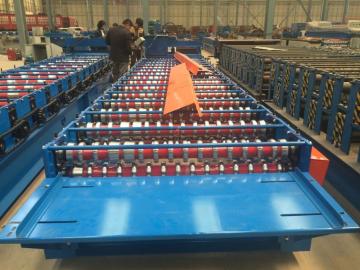 Two Layer Step Tile Corrugated Arc Machine