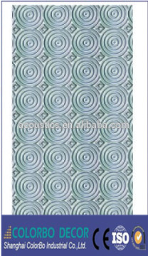green materials decoration interior MDF wave panel