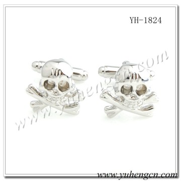 YH-1824 Novelty Silver Skull Cufflinks,Hallowmas Cufflink
