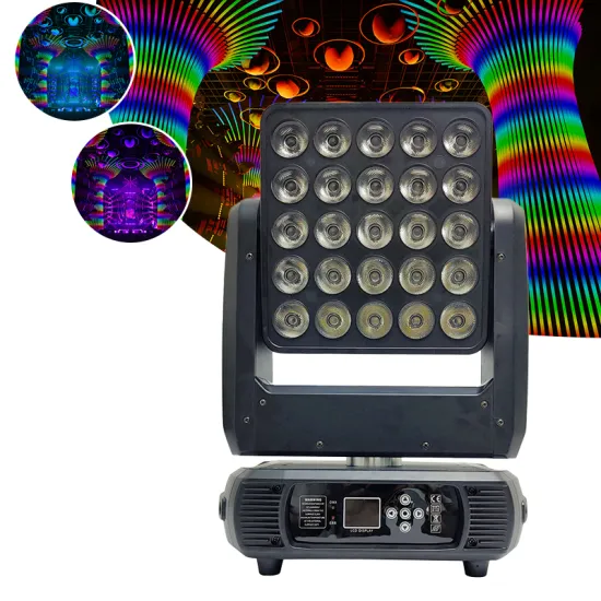 DTLT 25*12W LED Moving Head Stage Light with No Limited Rotation RGBW 4 in 1