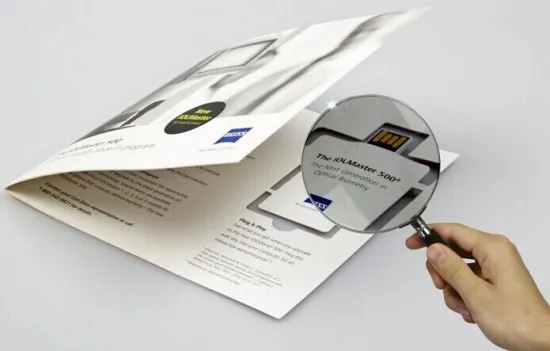 paper card advertising webkey with customized logo