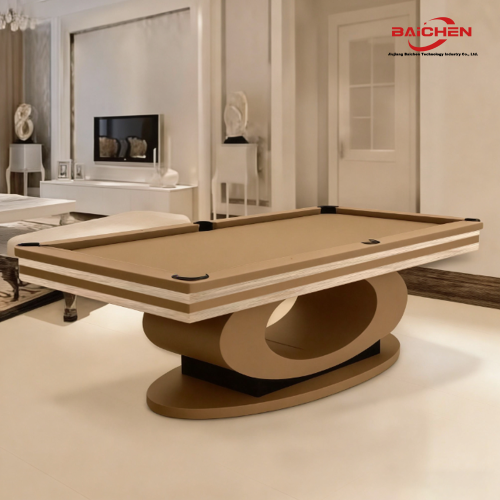 modern ahşap bilardo masası doğal doku