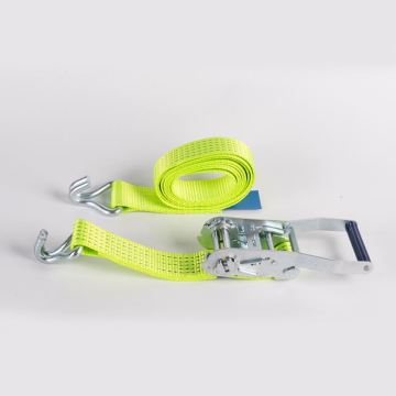 2 Inch Ratchet Strap: Secure Motorcycle, Truck Cargo Lashing with J-Hook Fastener