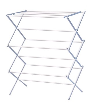 Foldabel clothes rack in white