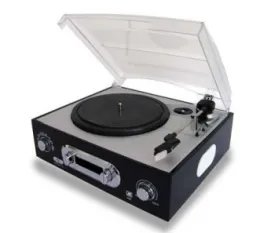 JW-41UBJ turntable player,  modern style phonograph, gramophone, record player, cassette player