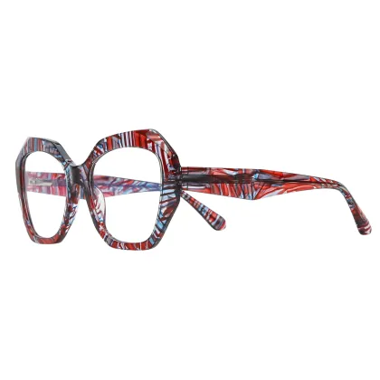 Colorful Fashion Women's Eyeglasses - Large Frame Glasses