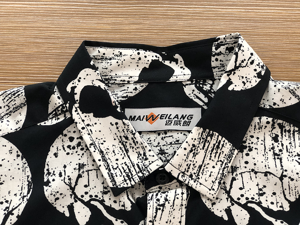 good quality male print shirt