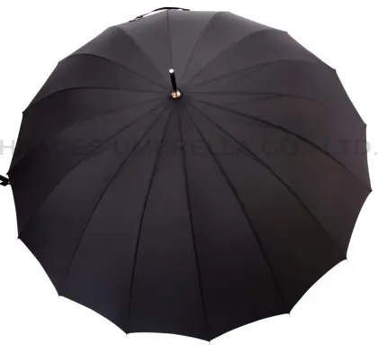 Men's Black Automatic Windproof Umbrella