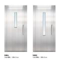 Silver Stainless Steel Swing Door