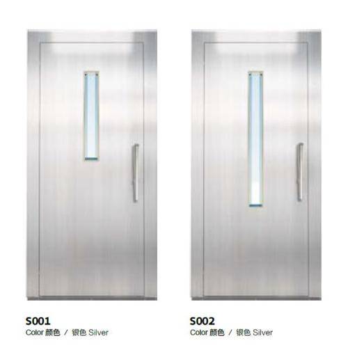 Silver Stainless Steel Swing Door