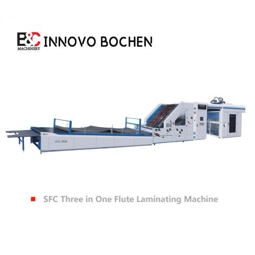 New Machinery Three In One Fully Automatic Corrugated Cardboard Flute Laminating Machine