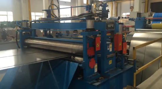 slitting line for metal steel coil shear and straighten