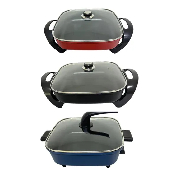 Electric Mini Frying Pan with Automatic Stirrer