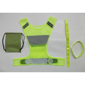 Sport Clothing High-Viz Reflective Running Vest with bands