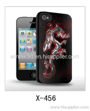 Dragon Picture Iphone4 3d Cover,pc Case Rubber Coated,multiple Colors Available 
