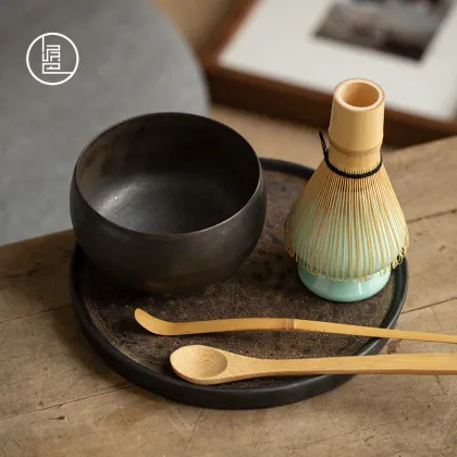 Song Dynasty Matcha Tea Set with Whisk and Brush