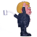 Pétrissage à la main 3d mignon Trump Bong, élection présidentielle américaine, narguilé en verre borosilicate, pipe d'eau en verre, artisanat fait à la main