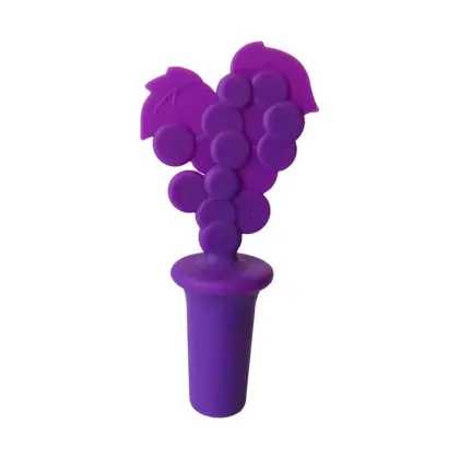 green silicone wine stopper
